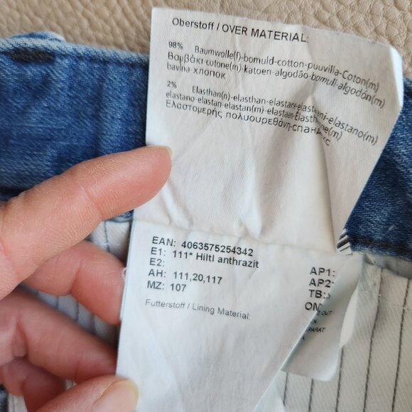 HILTL Dude Straight Slim Fit Jeans Stretch 5 Pocket Meduim Wash Blue - Picture 9 of 11